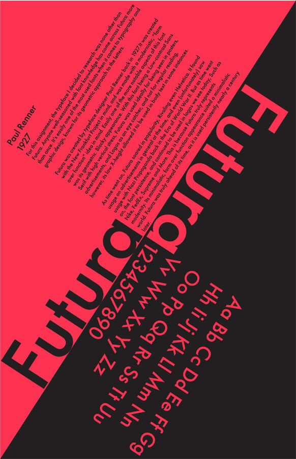 Futura Typography Poster 2023